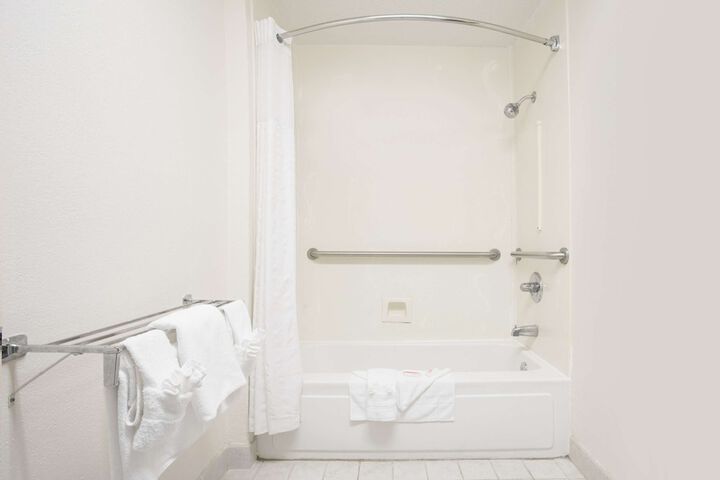 Accessible 1 King Mobility Accessible Communication Assistance Walk in Shower Microwave and Re (9 of 13)