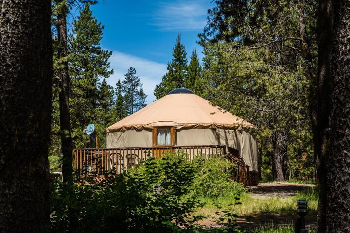Bend-Sunriver Camping Resort 24 ft. Yurt 9 in Sunriver, OR