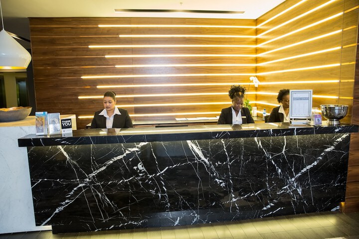 Interior entrance