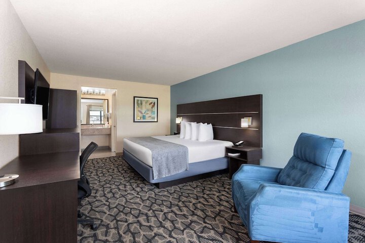 1 King Bed Mobility Hearing Impaired Accessible Room Roll in Shower (8 of 24)