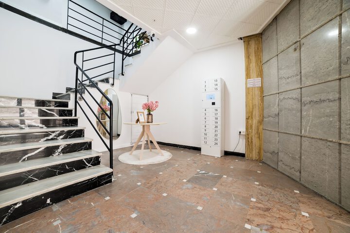 Interior entrance