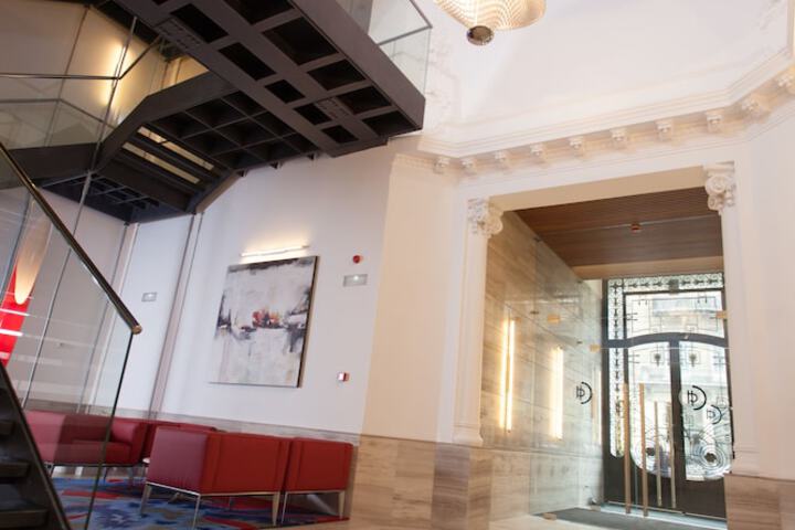 Interior entrance