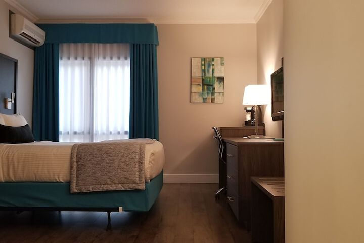 1 Queen Bed Work Desk Refrigerator Wood Floor Shower Only Full Breakfast (17 of 22)