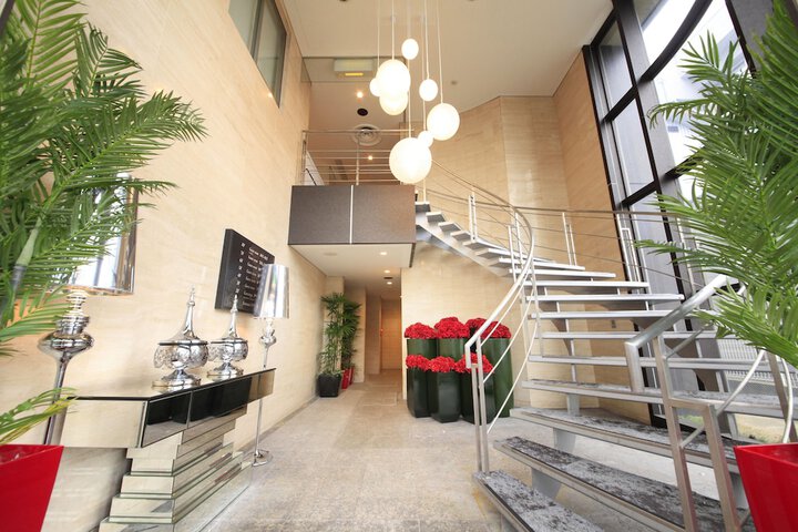 Interior entrance
