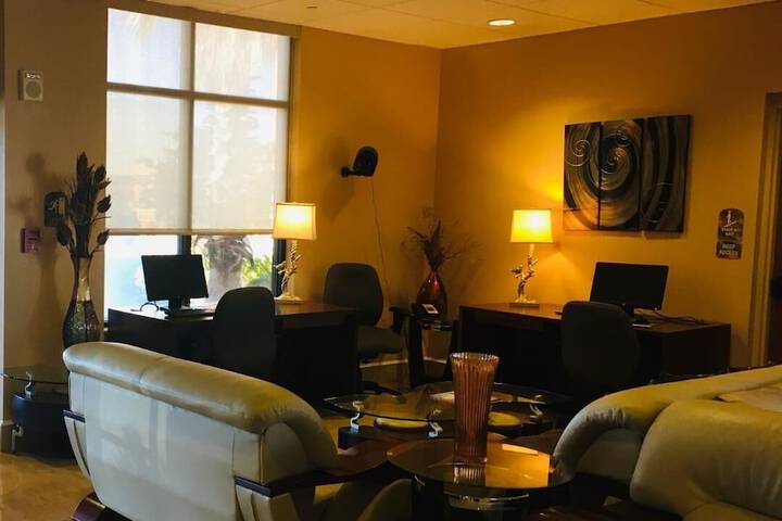 Lobby sitting area