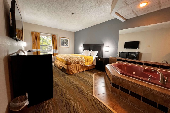 1 King Bed Sofa Work Desk Microwave, Refrigerator, Continental Breakfast (8 of 12)