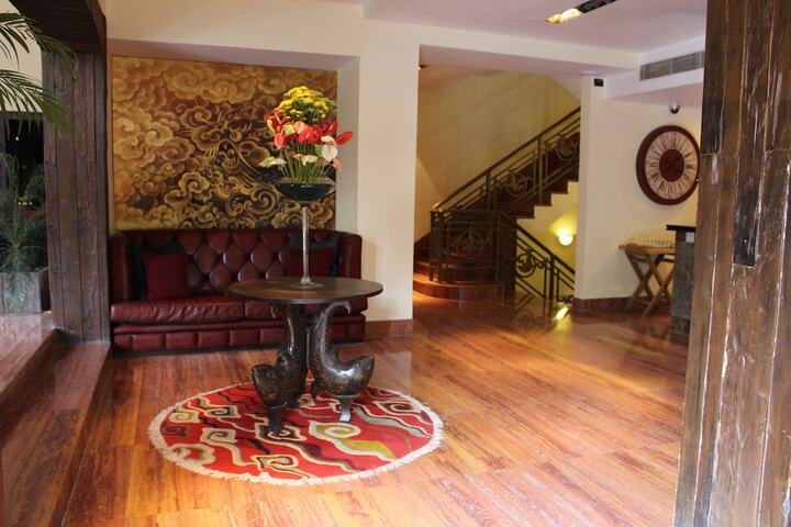 Interior entrance