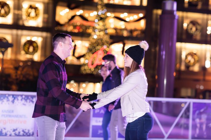 Ice skating