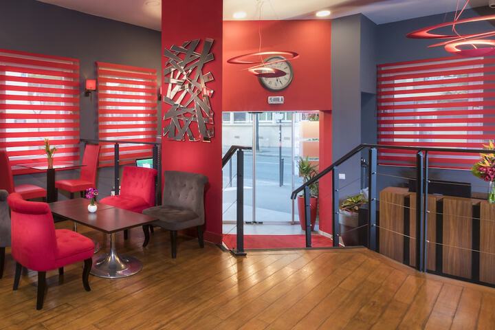 Interior entrance