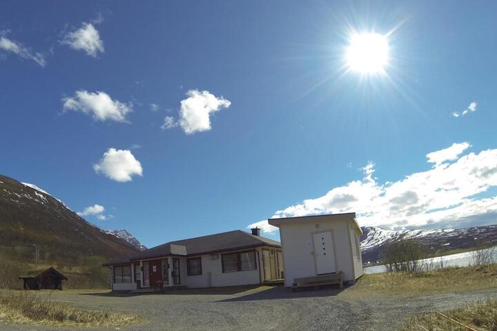 Exterior of Lyngen Fjordcamp