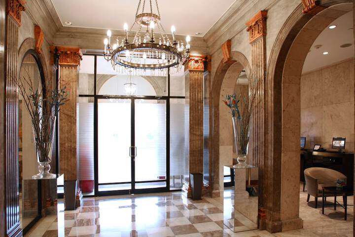 Interior entrance