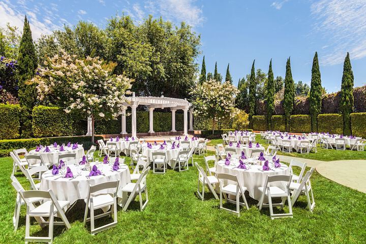 Outdoor wedding area