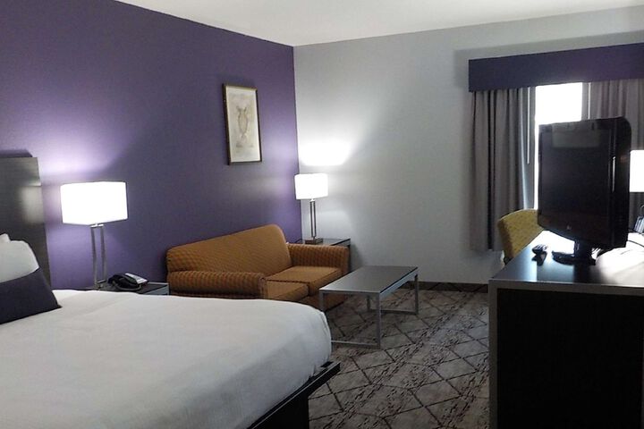 1 King Accessible Walk in Shower Love Seat Exterior Corridor Full Breakfast (7 of 26)
