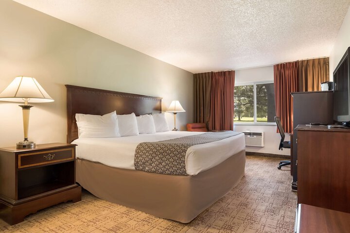 1 King Bed Work Desk High Speed Internet Accessible Microwave and Refrigerator, Coffee M (3 of 18)