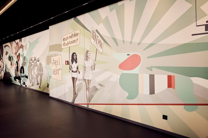 Interior entrance