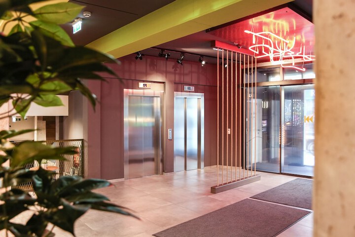 Interior entrance