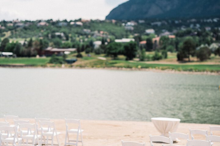 Outdoor wedding area