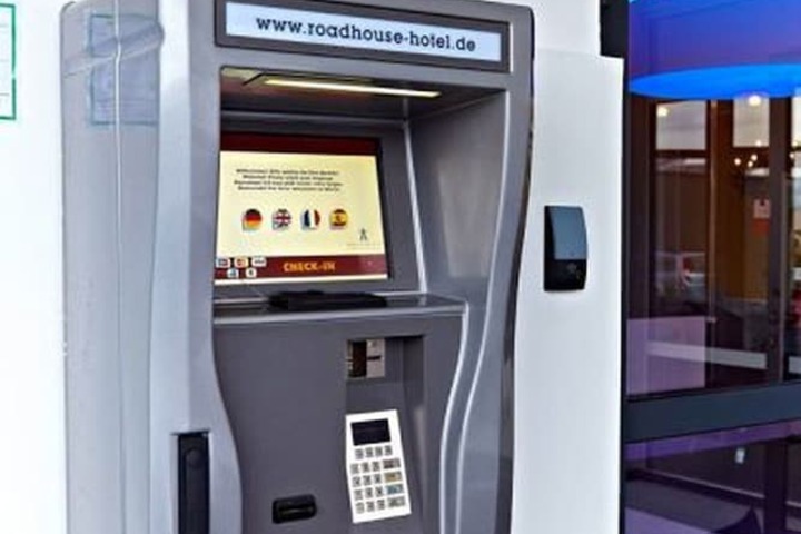 Check-in/check-out kiosk