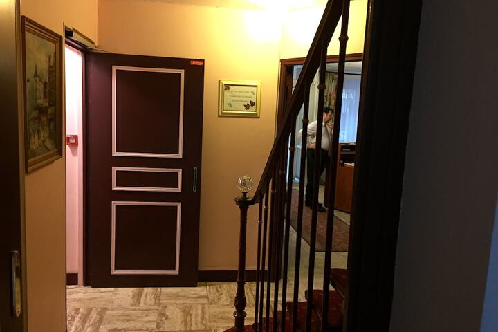 Interior entrance