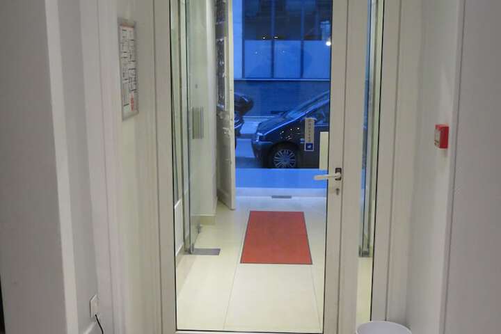 Interior entrance