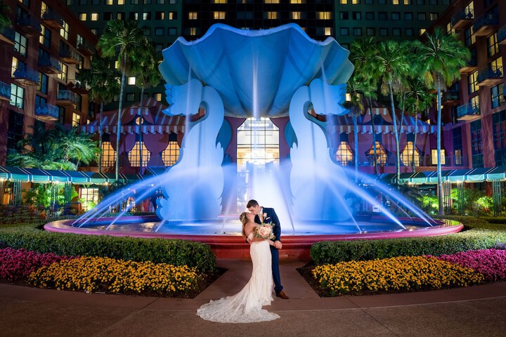 Outdoor wedding area