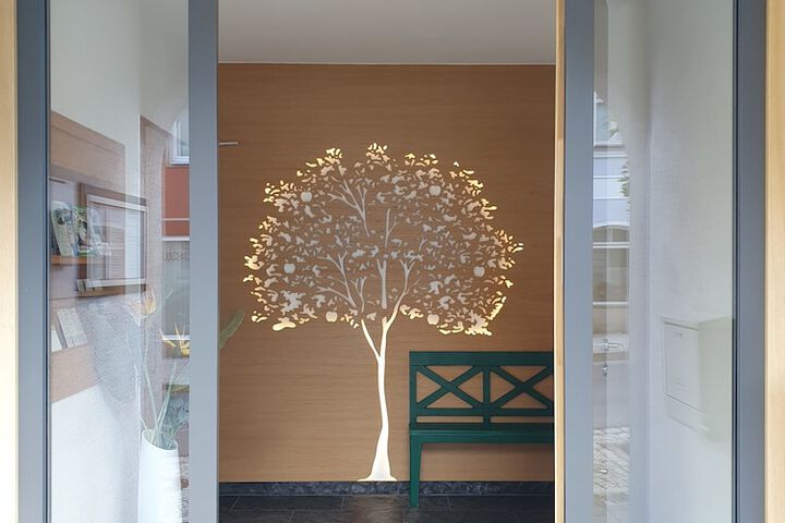 Interior entrance