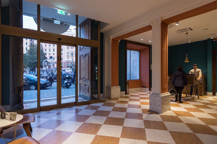 Interior entrance