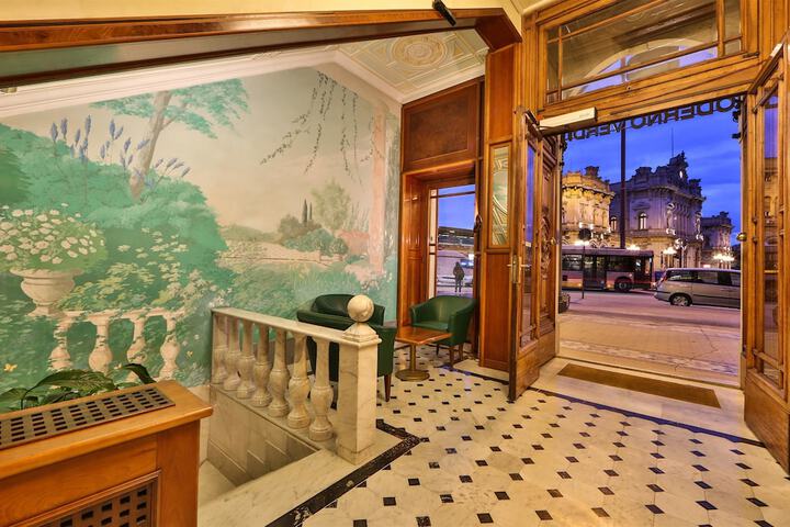 Interior entrance