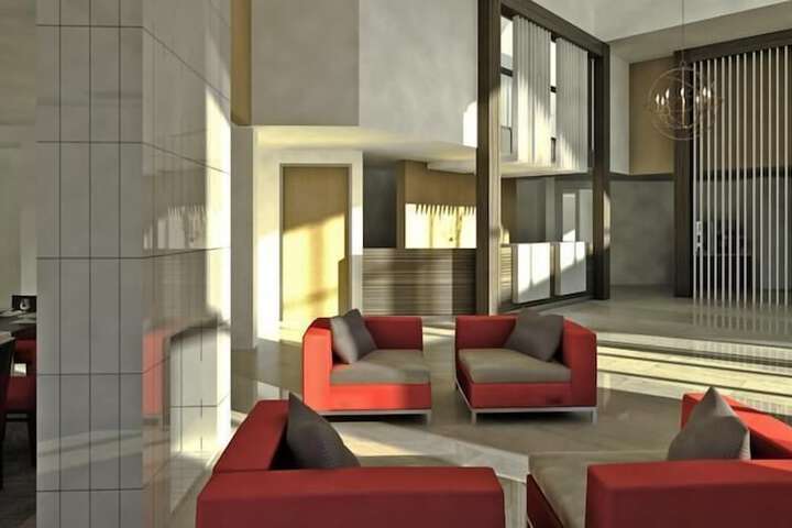 Interior entrance