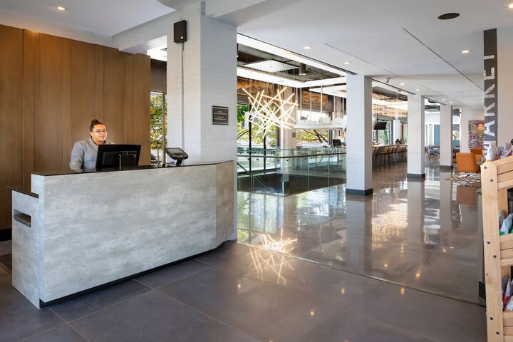 Interior entrance