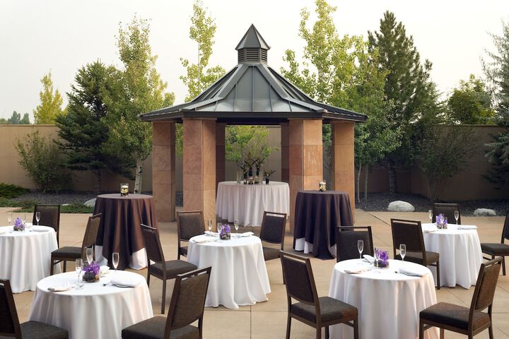 Outdoor wedding area