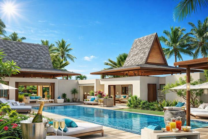 Jacaranda Pool Villas with Maritim 5 Star Beach Resort access