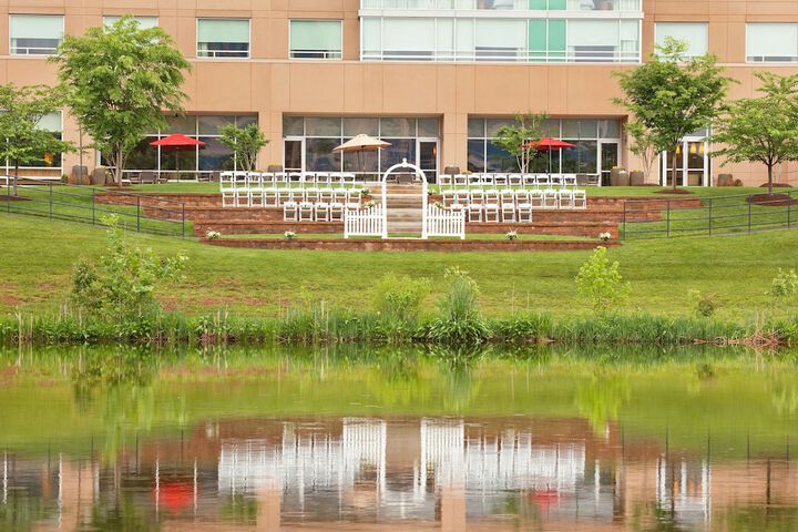 Outdoor wedding area