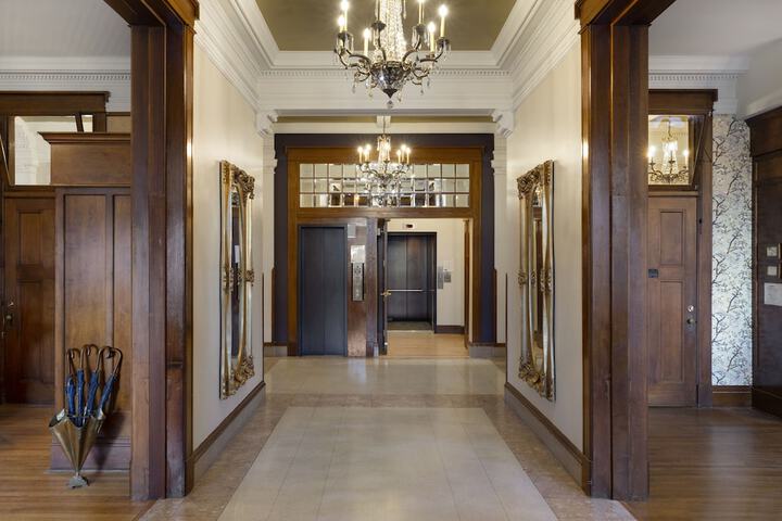 Interior entrance