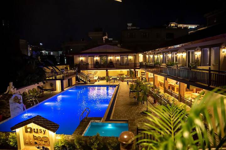 Exterior of Busy Bee Resort Pokhara