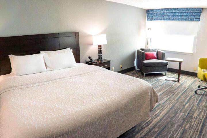 1 King Bed with Micro Refrigerator (2 of 11)
