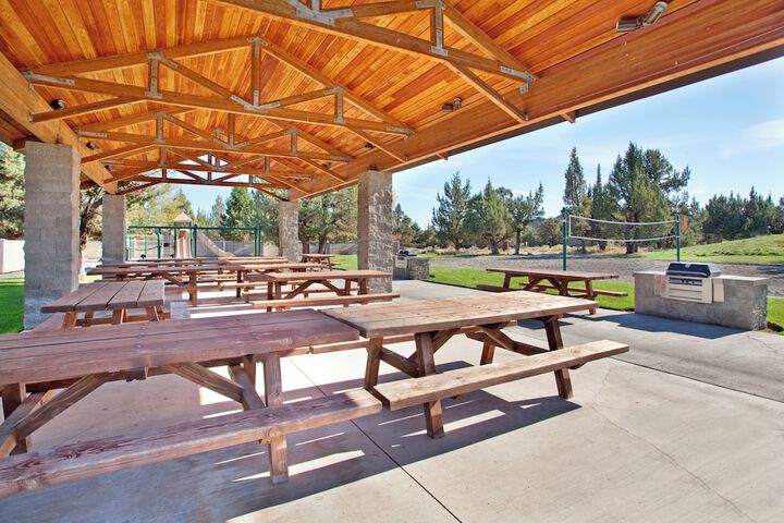 Outdoor banquet area