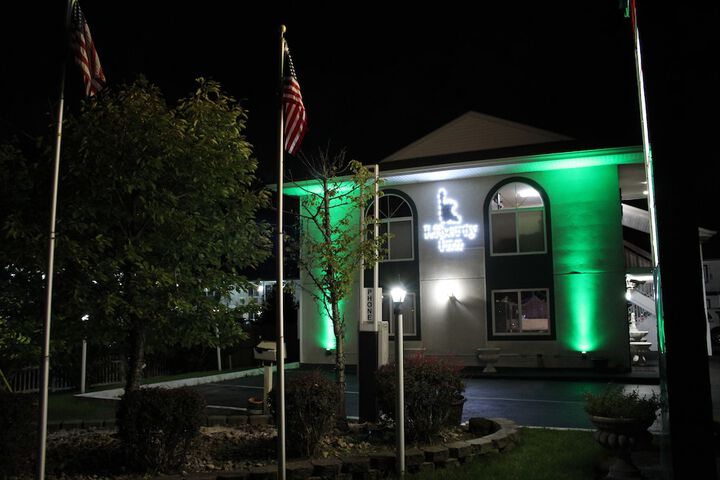 Front of property - evening/night