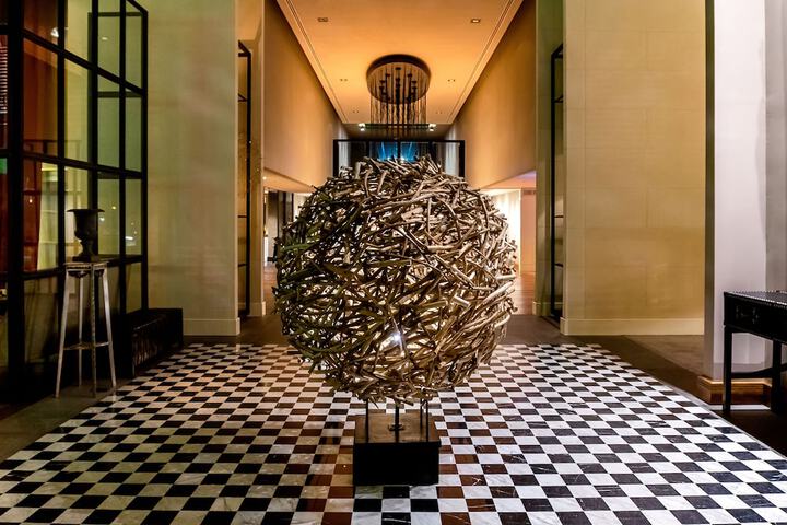 Interior entrance