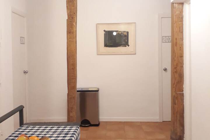 Interior entrance