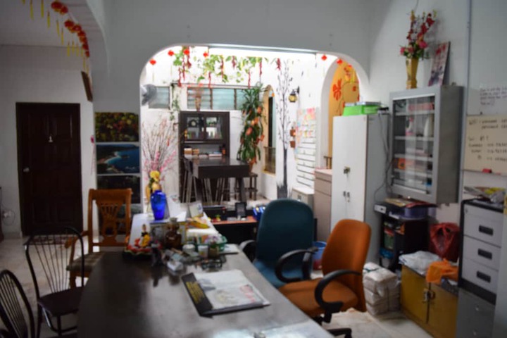 Interior entrance