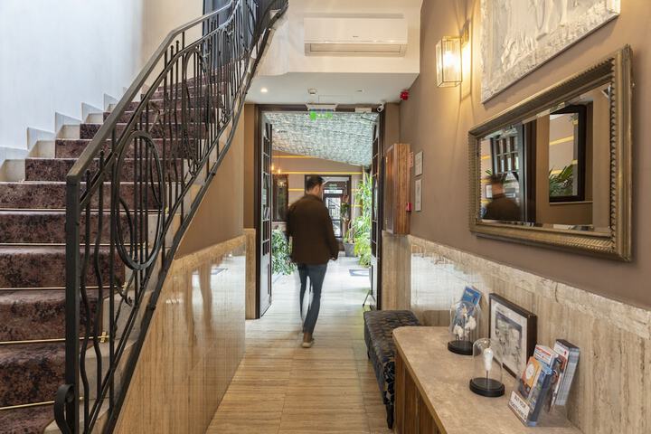 Interior entrance