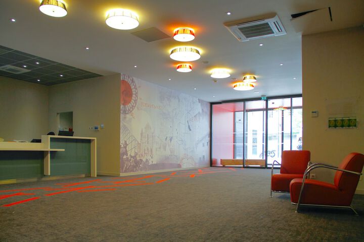 Interior entrance