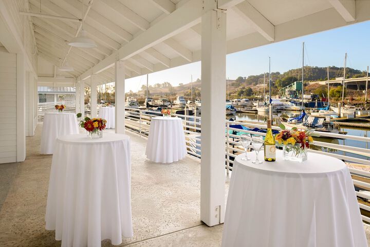 Outdoor wedding area