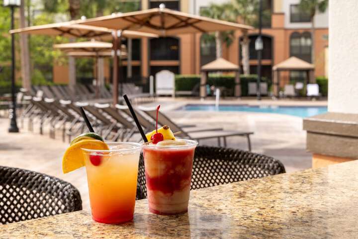 Poolside bar