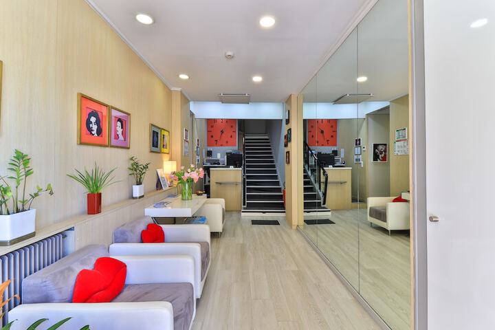 Interior entrance