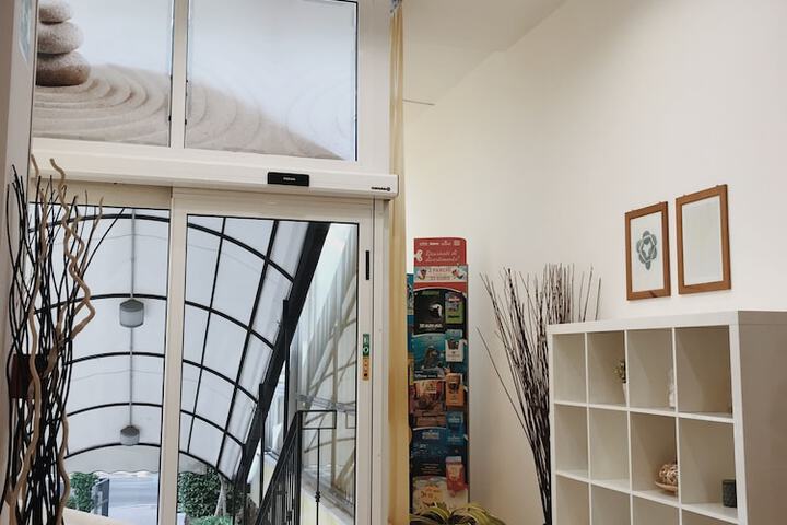 Interior entrance