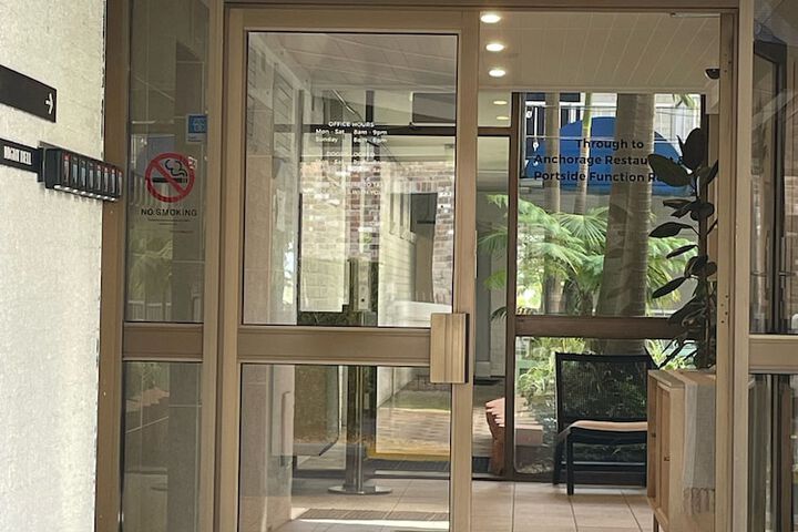 Interior entrance