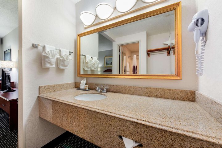 1 King Bed Mobilty Acessible Room Bathtub with Grab Bars (10 of 35)