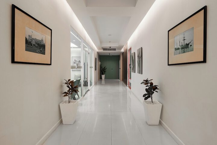 Interior entrance